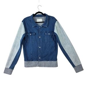 19.1 Arnold Zimberg french terry faux denim  jacket